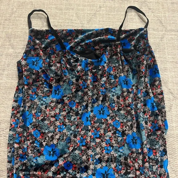 Tristan Blue and Black Cowl Neck Camisole - Picture 3 of 3